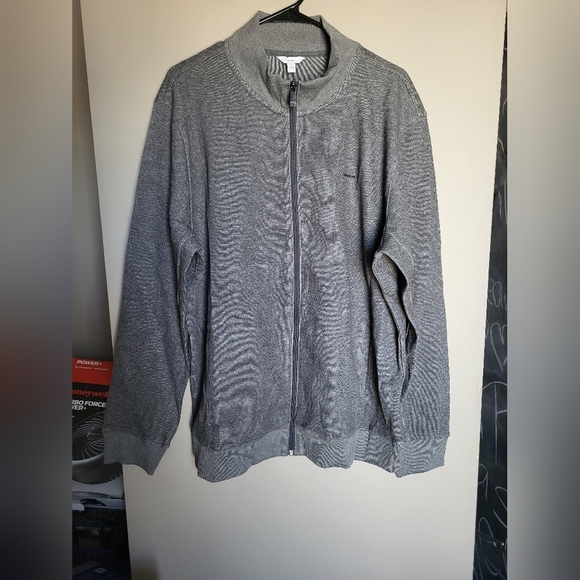 NEW Calvin Klein Charcoal Zip-Up Jacket, Size XL - Picture 2 of 5